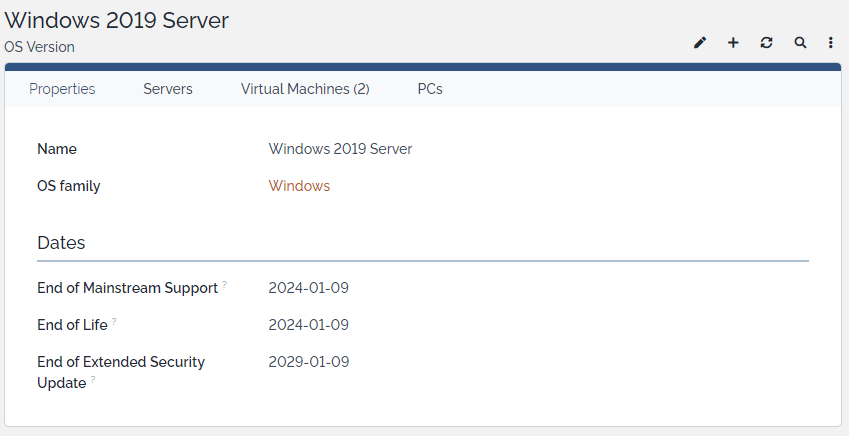 Lifecycle OS-Version